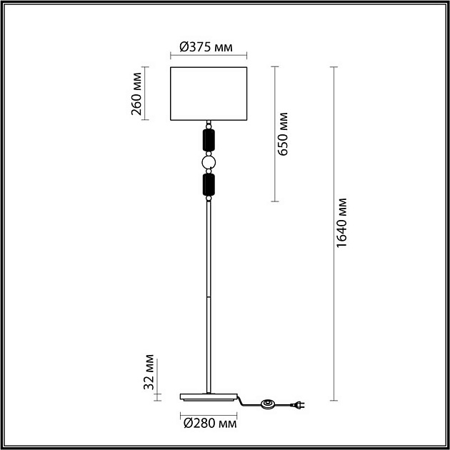 Торшер Odeon Light Classic Candy 4861/1F изображение 7 Торшер Odeon Light Classic Candy 4861/1F Фото № 7