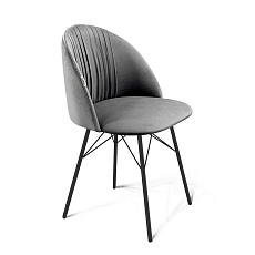 Стул Sheffilton SHT-ST35-1/S64 угольно-серый/черный муар 6823423403