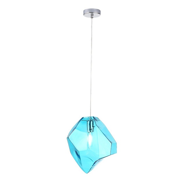 Подвесной светильник Crystal Lux NUESTRO SP1 CHROME/BLUE Фото № 1