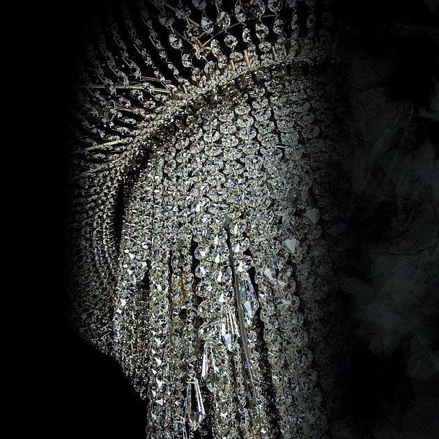 Каскадная люстра Artglass Spiral Column 1000X2500 CE Фото № 3