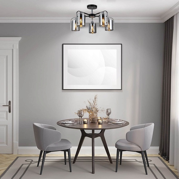 Потолочная люстра Escada Elegant 671/5P Chrome изображение 2 Потолочная люстра Escada Elegant 671/5P Chrome Фото № 2