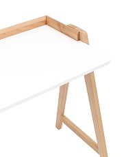 Письменный стол Stool Group Pyramid 118*53 белый/светлое дерево УТ000036011 2