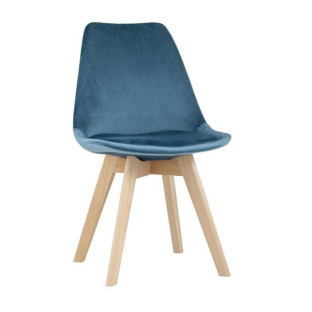 Кухонный стул Stool Group FRANKFURT велюр синий Y863 velvet dark blue Фото № 1