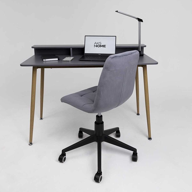 Письменный стол AksHome Jasper серый, металл 86201 изображение 3 Письменный стол AksHome Jasper серый, металл 86201 Фото № 3