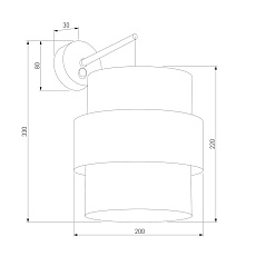 Бра TK Lighting 5095 5956 Calisto White 1