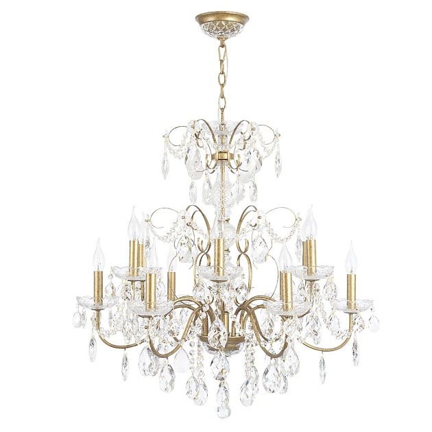 Подвесная люстра Crystal Lux Odelis SP12 Gold Фото № 4