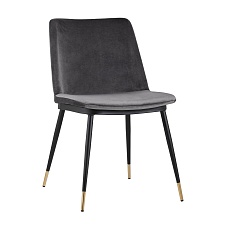 Кухонный стул Stool Group Мелисса велюр темно-серый FDC8028 DARK GREY FUT-81