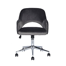 Офисное кресло Stool Group Кларк велюр серый CLARKSON GREY CHROME 2