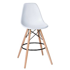 Стул барный DOBRIN DSW BAR (ножки светлый бук, цвет сиденья белый (W-02)) 638GPP-LMZL DSW BAR