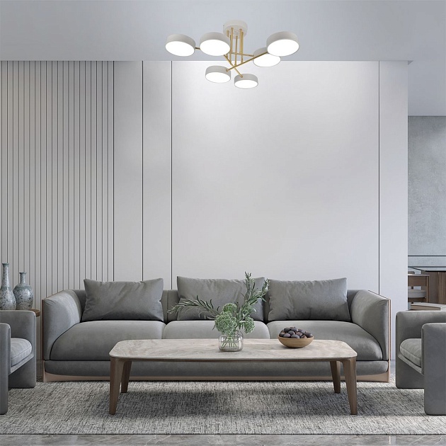Потолочная светодиодная люстра Escada Rune 10262/6LED Фото № 7