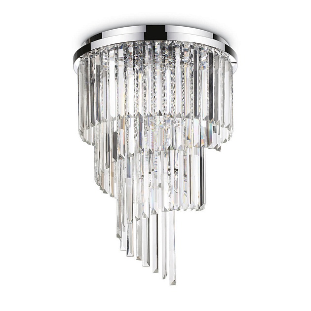 Потолочная люстра Ideal Lux Carlton PL12 Cromo 168937 изображение 1 Потолочная люстра Ideal Lux Carlton PL12 Cromo 168937 Фото № 1