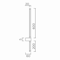 Настенный светильник LED4U L2232-800 BS 1