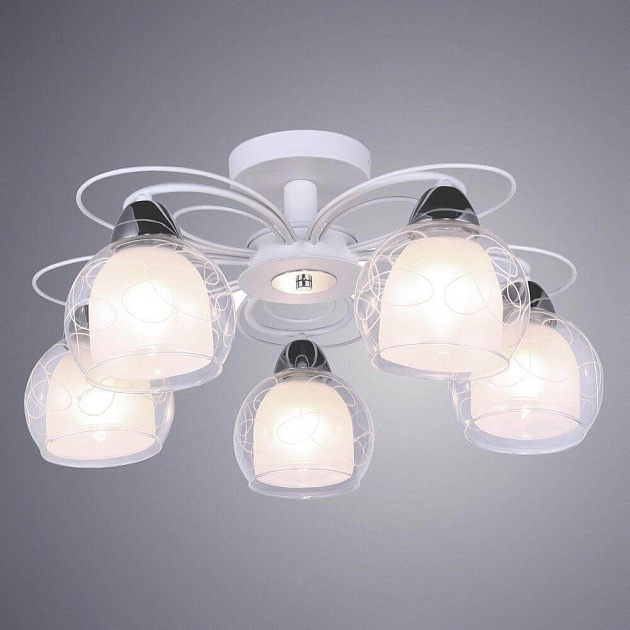 Потолочная люстра Arte Lamp A7585PL-5WH изображение 2 Потолочная люстра Arte Lamp A7585PL-5WH Фото № 2