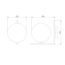 Бра Eurosvet Shape 70131/1 латунь 1