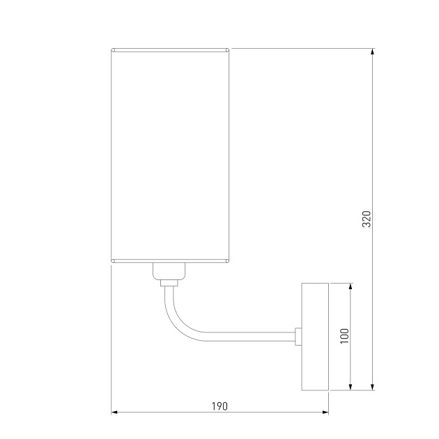 Бра Eurosvet Purezza 60128/1 хром Фото № 2