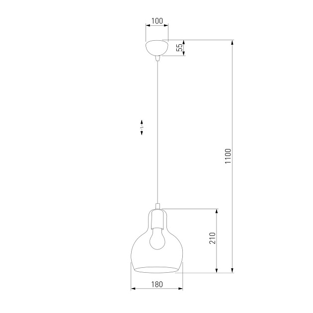 Подвесной светильник TK Lighting 1002 Mango изображение 2 Подвесной светильник TK Lighting 1002 Mango Фото № 2