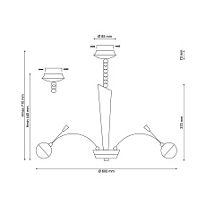 Подвесная люстра Lucia Tucci Natura 155.6 1