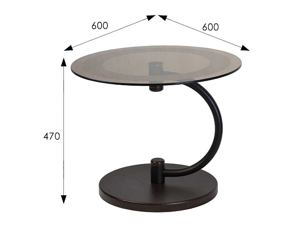 Журнальный стол Мебелик Дуэт 13Н 007332 изображение 3 Журнальный стол Мебелик Дуэт 13Н 007332 Фото № 3