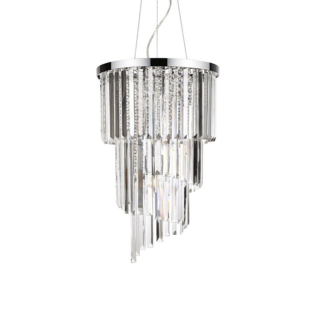 Подвесная люстра Ideal Lux Carlton SP8 Cromo 117737 Фото № 1
