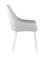 Кухонный стул Stool Group Диана велюр серебристый (ножки белые) MC101-2 KD HLR-14 2