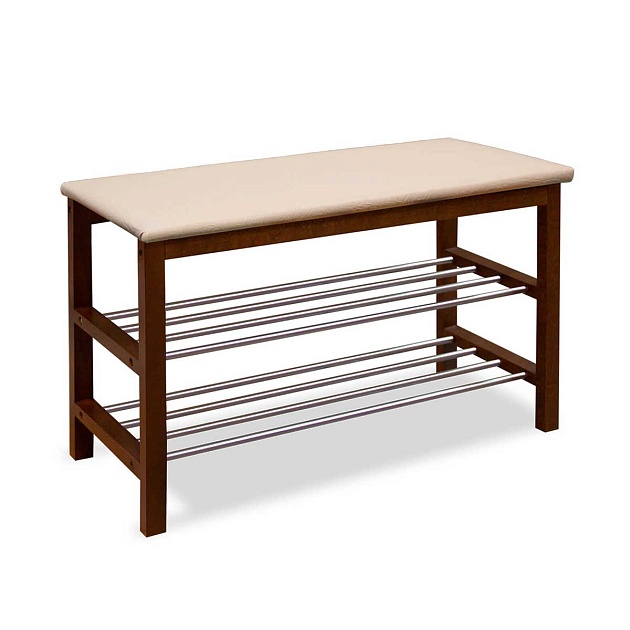 Обувница Sheffilton SR-0628 темный орех/бежевый 6732998202 Фото № 1