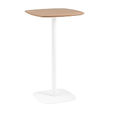 Барный стол Stool Group Form 60*60 светлое дерево/белый УТ000036019