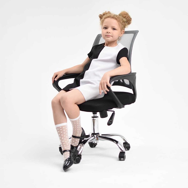 Офисное кресло AksHome Ricci серый, сетка 80014 Фото № 4