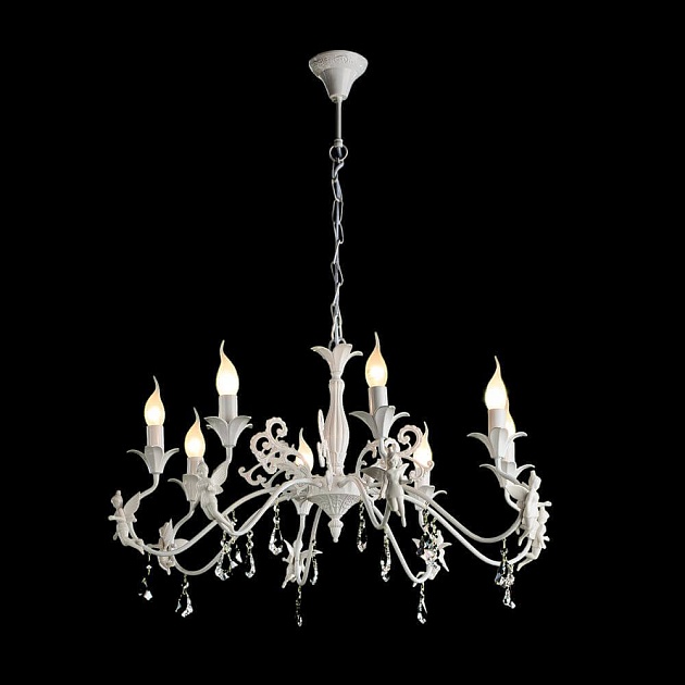 Подвесная люстра Arte Lamp Angelina A5349LM-8WH изображение 4 Подвесная люстра Arte Lamp Angelina A5349LM-8WH Фото № 4