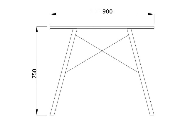 Кухонный стол AksHome Leila белый, мдф 38182 Фото № 2