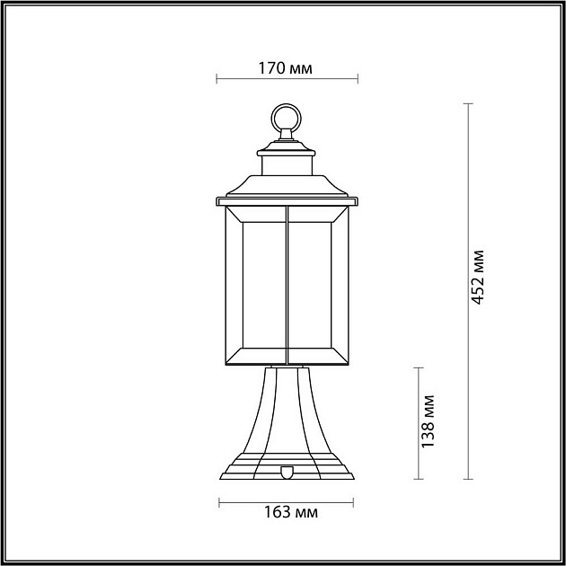 Уличный светильник Odeon Light Nature Mavret 4961/1A Фото № 6