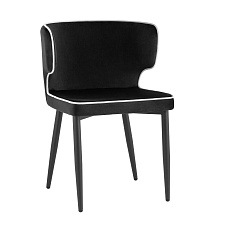 Кухонный стул Stool Group Матео с кантом велюр черный MC110 KD HLR-66/HLR-13 edge