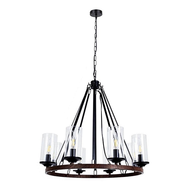 Подвесная люстра Arte Lamp Dalim A7014SP-8BK Фото № 1