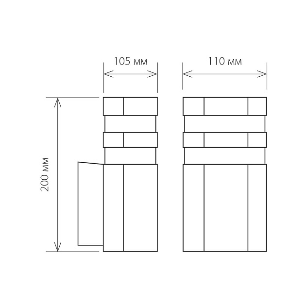 Уличный настенный светильник Elektrostandard 1444 Techno a032627 Фото № 3