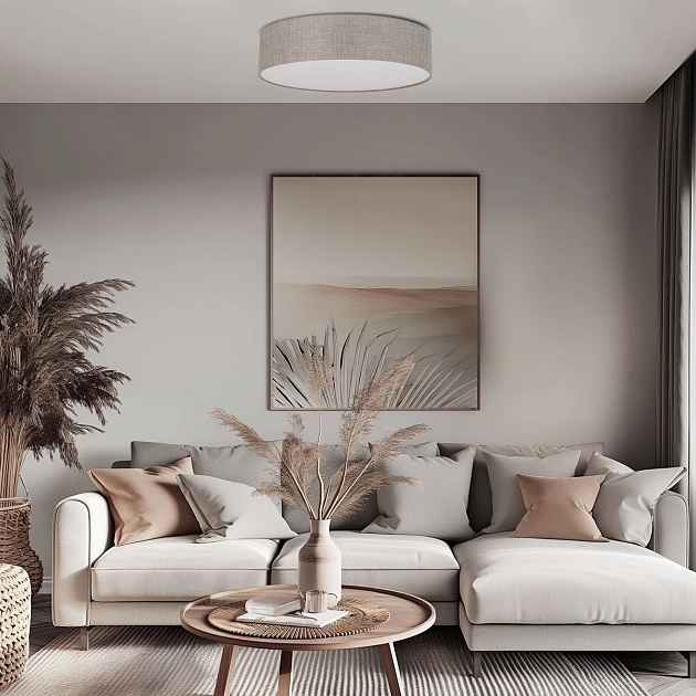 Потолочный светильник TK Lighting 5638 Rondo Linen Фото № 5