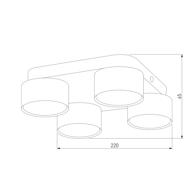 Потолочная люстра TK Lighting 6143 Space Black Gold Фото № 2