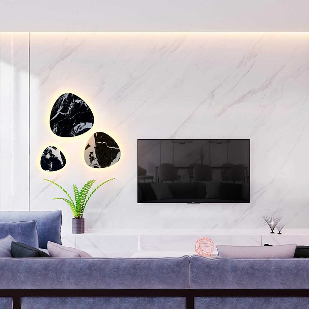 Бра Crystal Lux BILBAO AP12W LED D500 BLACK Фото № 6