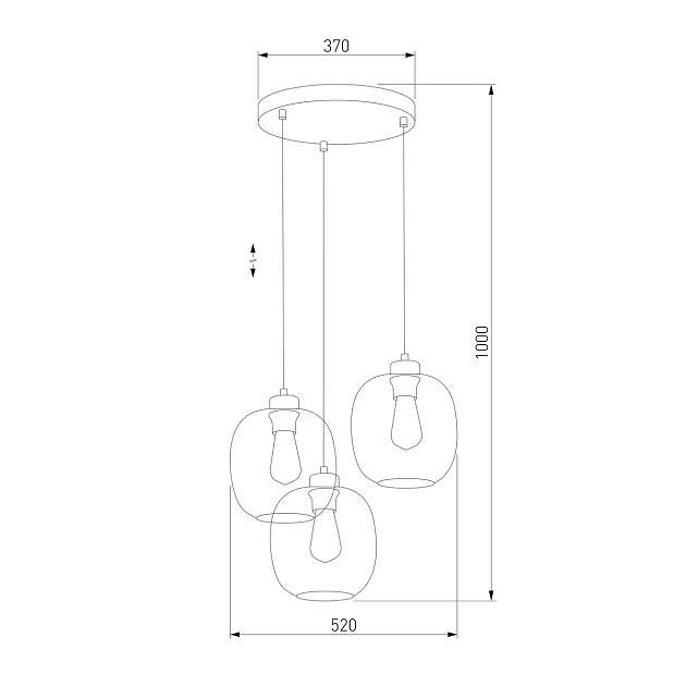 Подвесная люстра TK Lighting 3184 Elio изображение 3 Подвесная люстра TK Lighting 3184 Elio Фото № 3