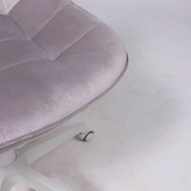 Поворотное кресло AksHome Carolyn велюр, серый 91957 Фото № 10