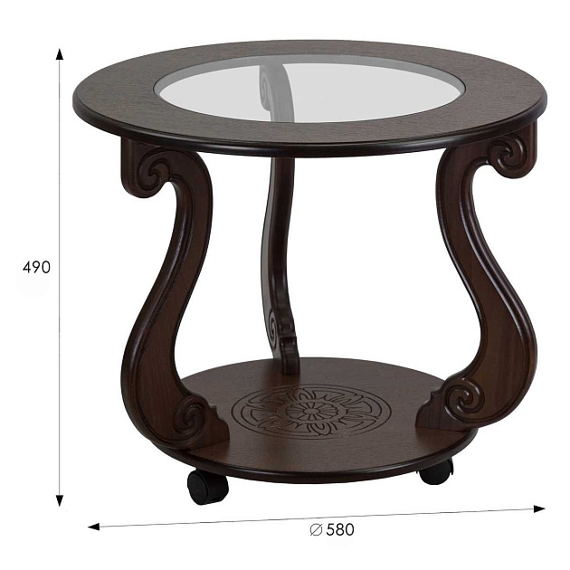 Журнальный стол Мебелик Грация (С) 007457 изображение 3 Журнальный стол Мебелик Грация (С) 007457 Фото № 3