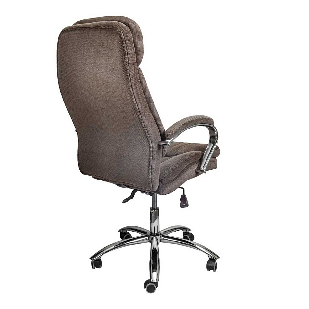 Кресло руководителя AksHome Leonardo коричневый, ткань 65486 Фото № 4