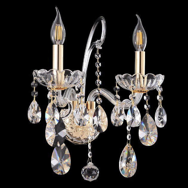 Бра Crystal Lux MONICA AP2 GOLD Фото № 1