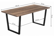 Кухонный стол Woodville Эльпатия 420994 1