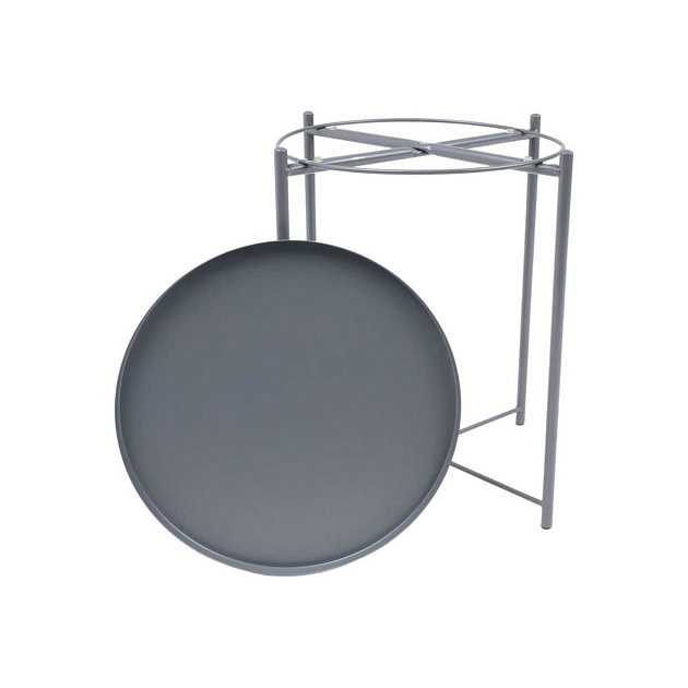 Журнальный стол AksHome Trick серый, окрашенный металл 66915 изображение 6 Журнальный стол AksHome Trick серый, окрашенный металл 66915 Фото № 6