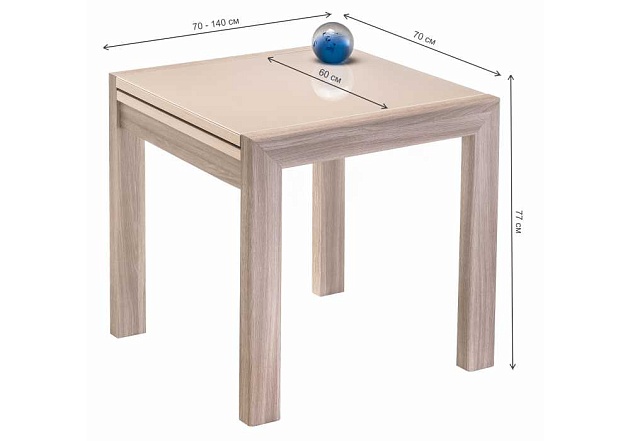 Кухонный стол Woodville Джендри 462095 изображение 3 Кухонный стол Woodville Джендри 462095 Фото № 3