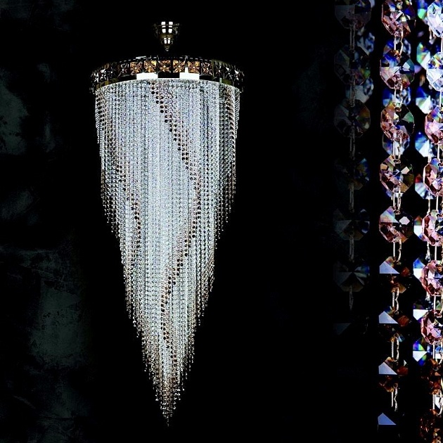 Каскадная люстра Artglass Flame 700x1600 CE Фото № 3