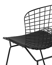 Кухонный стул Stool Group Bertoia черный с черной подушкой BTY-18-P6 BL/BL 4