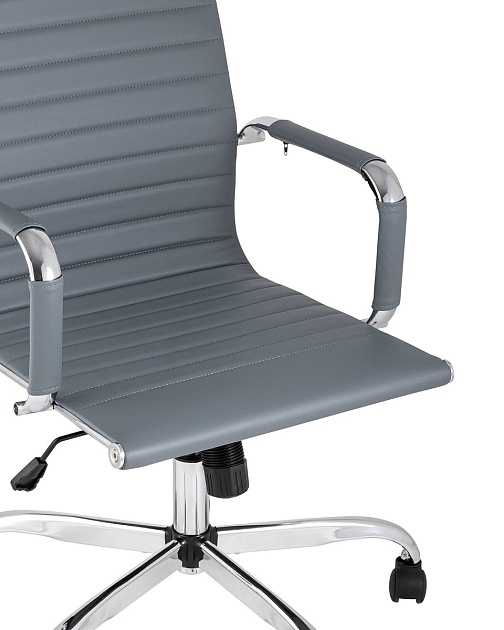 Офисное кресло TopChairs City серое D-101H GREY Фото № 7