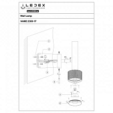 Спот iLedex Delta 2360-1 BK+BR 1