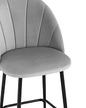 Полубарный стул Stool Group Логан велюр светло-серый AV 413-Cs-08(PP) 1