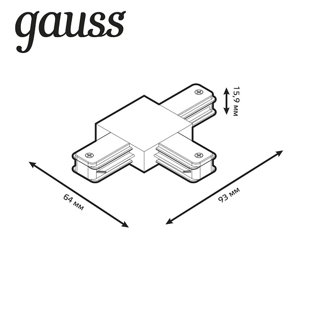 Коннектор T-образный Gauss TR110 Фото № 4
